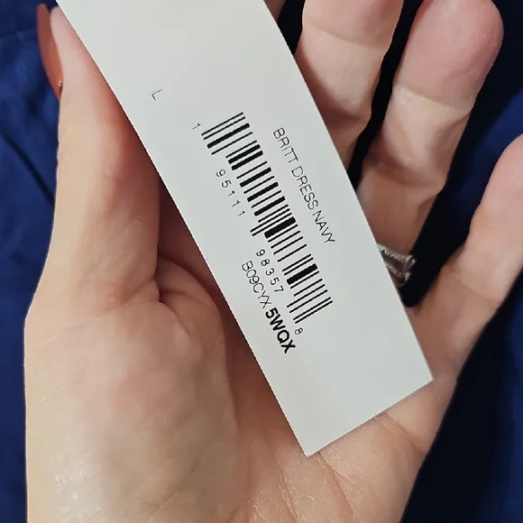 Elegant Navy Maxi Dress - Picture 3 of 11